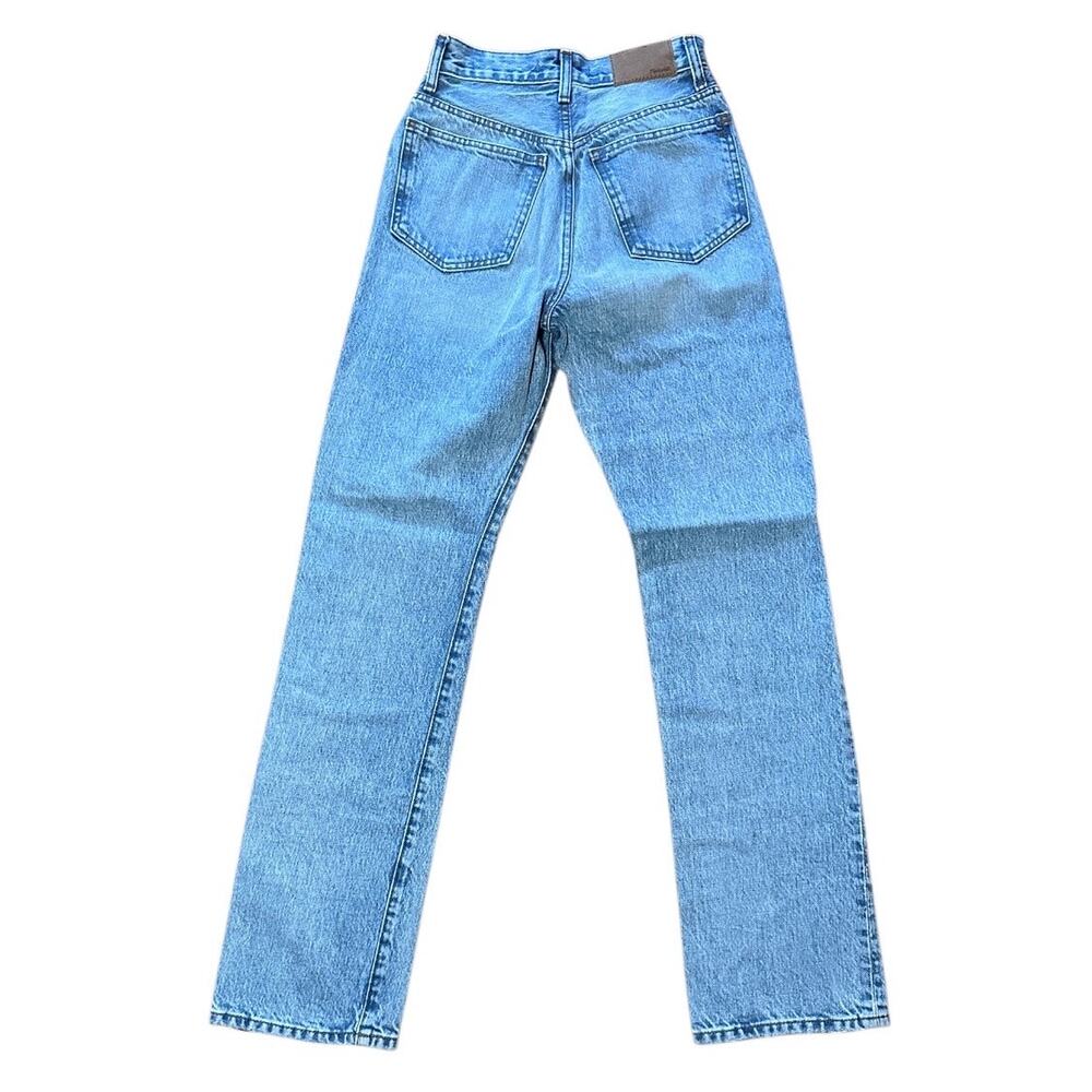 madewell the '90s straight jean mercer wash blue nm190 women size 23 - Picture 3 of 6